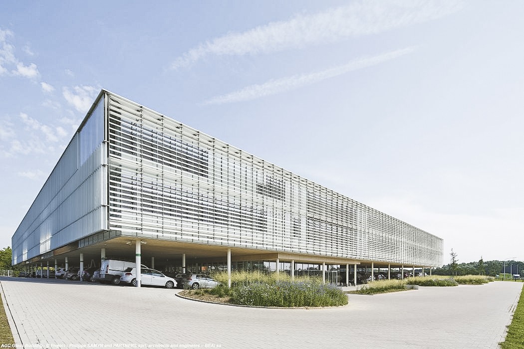 Construction du nouveau siège européen d'AGC Glaverbel 